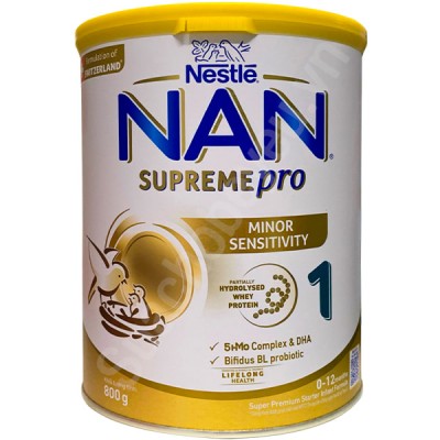 Sữa Nan Supreme Pro 1 lon 800g cho trẻ 0-12 tháng