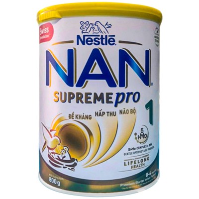 Sữa Nan Supreme Pro 1 lon 800g cho trẻ 0-6 tháng