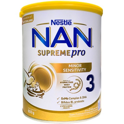 Sữa Nan Supreme Pro số 3 lon 800g cho trẻ 2-6 tuổi