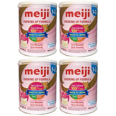 Combo 4 lon Sữa Meiji growing up formula 1-3 tuổi 800g