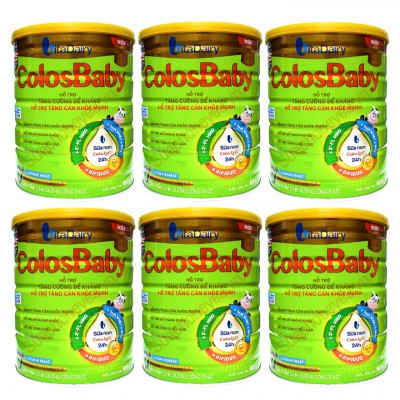 Combo 6 lon Sữa Colosbaby Gold 0+ lon 800g cho trẻ 0-12 tháng tuổi