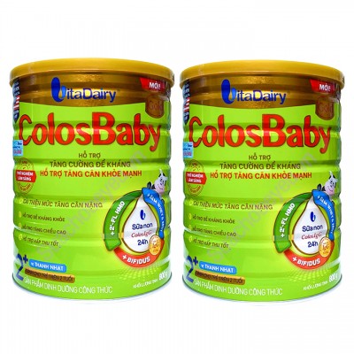 Combo 2 Sữa non Colosbaby Gold 2+ lon 800g thanh nhạt