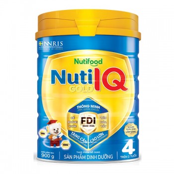 Sữa Nuti IQ Gold số 4 lon 900g cho trẻ 2-6 tuổi