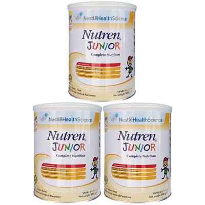 Combo 3 lon Sữa Nutren Junior lon 800g cho trẻ 1-10 tuổi