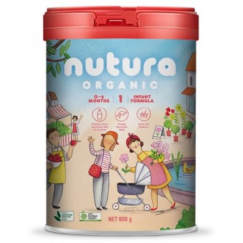 Sữa Nutura Organic Úc số 1 lon 800g cho trẻ 0-6 tháng