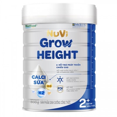 Combo 2 lon Sữa bột Nuvita Grow Height 2+ cho trẻ trên 2 tuổi