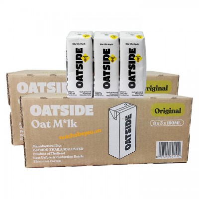 Combo 2 thùng Sữa yến mạch Oatside Barista Blend hộp 180ml Combo 2 thùng Sữa yến mạch Oatside Barista Blend hộp 180ml
