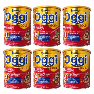Combo 6 lon Sữa bột Oggi Gold 900g cho trẻ suy dinh dưỡng