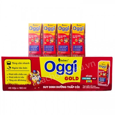 Sữa bột Pha Sẵn Oggi Gold 180ml cho Trẻ Suy Dinh Dưỡng Thấp Còi
