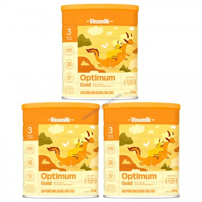 Combo 3 lon Sữa Optimum Gold số 3 1.45kg cho trẻ 1-2 tuổi