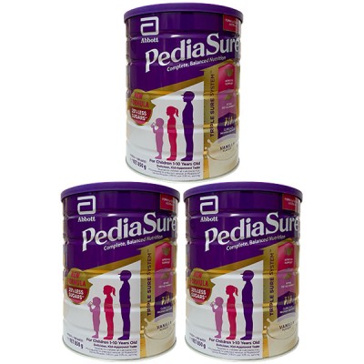 Combo 3 lon sữa Pediasure Úc 850g cho trẻ biếng ăn 1-10 tuổi