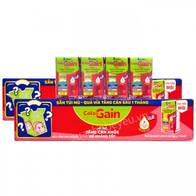 Combo 2 thùng sữa Colos Gain hộp 110ml tăng cân nhanh cho trẻ từ 1 tuổi