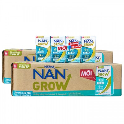 Combo 2 thùng Sữa Nan Grow hộp 110ml
