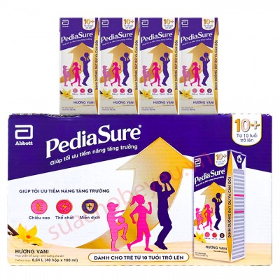 Thùng sữa Pediasure 10+ hộp pha sẵn 180ml cho trẻ từ 10 tuổi