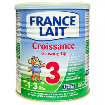 Sữa Pháp France Lait số 3 trẻ 1-3 tuổi lon 400g