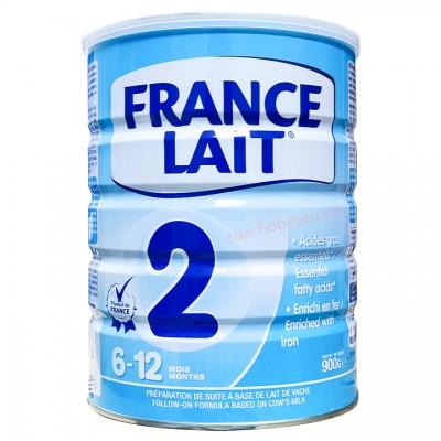 Sữa France Lait số 2 900g cho trẻ 6-12 tháng tuổi Sữa France Lait số 2 900g cho trẻ 6-12 tháng tuổi