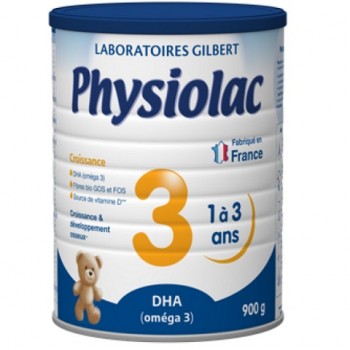 Sữa Physiolac số 3 lon 900g cho trẻ 1-3 tuổi