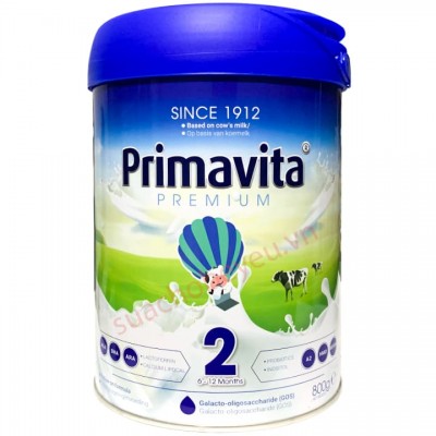 Sữa Primavita Premium số 2 lon 800g cho trẻ từ 6-12 tháng