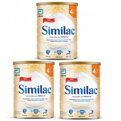 Combo 3 lon sữa Similac IQ 4 1.7kg cho trẻ 1-2 tuổi