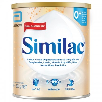 Sữa Similac IQ số 0+ lon 380g cho trẻ 0-12 tháng tuổi