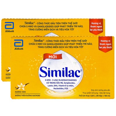 Combo 2 thùng sữa pha sẵn Similac IQ Plus HMO hộp 180ml