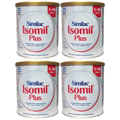 Combo 4 lon Sữa Similac Isomil Plus cho trẻ 1-10 tuổi 400g
