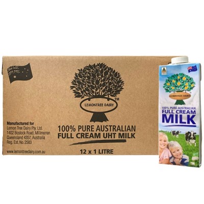 Sữa tươi nguyên kem Lemontree Dairy nhập khẩu Úc hộp 1 Lít
