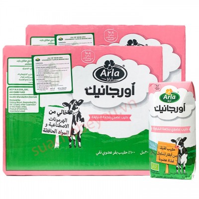 Combo 4 thùng Sữa tươi Arla Organic vị Dâu hộp 200ml Combo 4 thùng Sữa tươi Arla Organic vị Dâu hộp 200ml