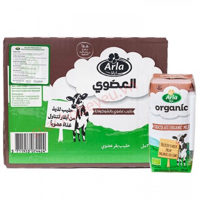 Sữa tươi Arla Organic vị Chocolate hộp 200ml