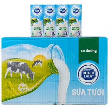 Sữa tươi Cô Gái Hà Lan có đường hộp 180ml