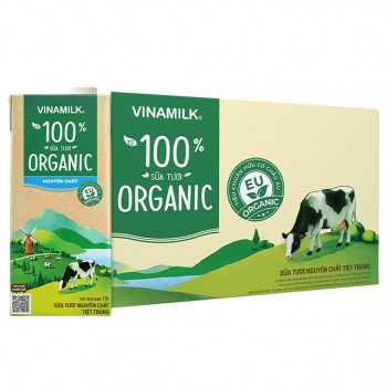 Thùng sữa Tươi Hữu Cơ Organic Vinamilk hộp 1 Lít