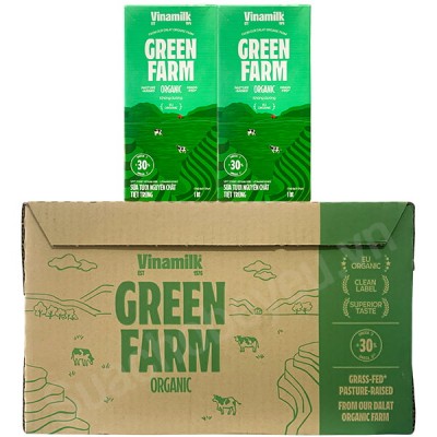 Sữa tươi hữu cơ Vinamilk Green Farm Organic hộp 1 Lít