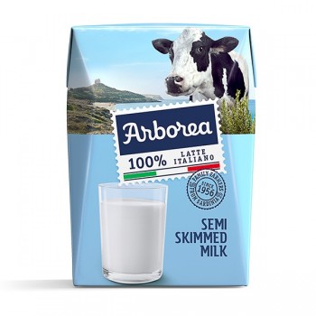 Thùng sữa tươi Arborea ít béo hộp 200ml nhập khẩu Ý