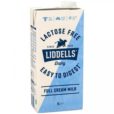 Sữa tươi Liddells Lactose Free nguyên kem Úc hộp 1 Lít Sữa tươi Liddells Lactose Free nguyên kem Úc hộp 1 Lít