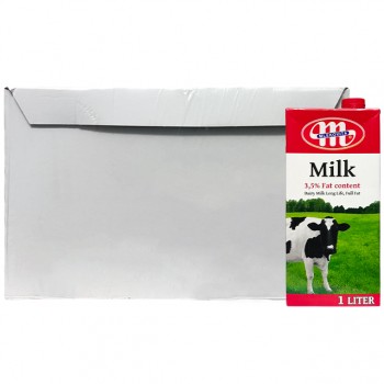 Thùng sữa tươi nguyên kem Ba Lan Mlekovita 12 hộp 1 Lít