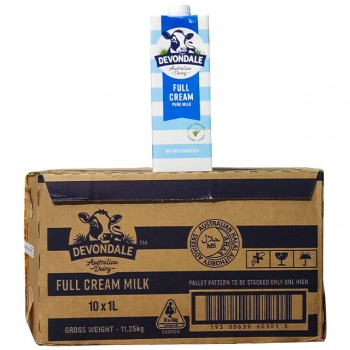 Sữa tươi nguyên kem Devondale Úc 10 hộp 1Lít