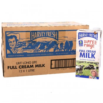 Sữa tươi Úc nguyên kem Harvey Fresh 12 hộp 1 lít