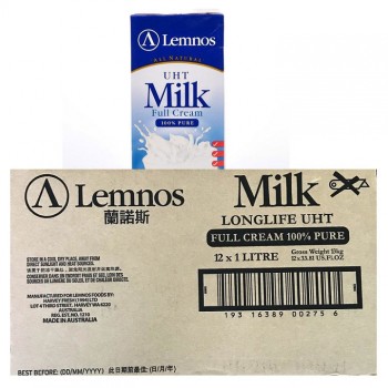 Sữa tươi nguyên kem Lemnos Úc hộp 1L dùng pha chế
