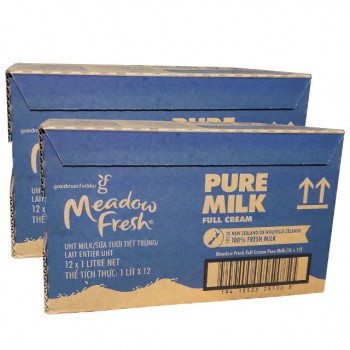 Combo 2 thùng sữa tươi nguyên kem Meadow Fresh hộp 1 Lít