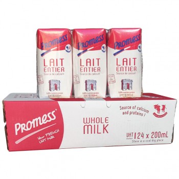 Sữa tươi nguyên kem Promess Pháp hộp 200ml