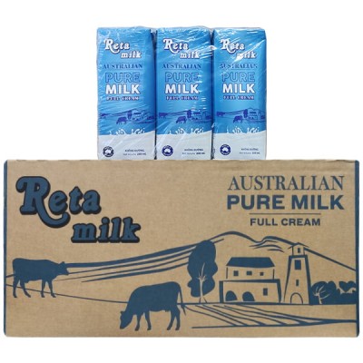 Sữa tươi Nguyên kem Reta Milk Úc hộp 200ml
