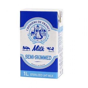 Sữa tươi Pháp Cremiere De France Ít béo hộp 1 lit