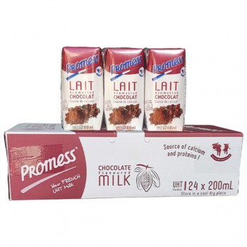 Thùng sữa tươi Promess Pháp vị Socola hộp 200ml
