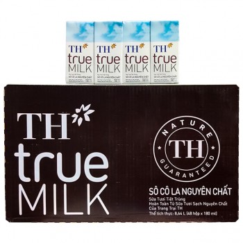 Thùng Sữa tươi TH Milk hương Socola hộp 180ml