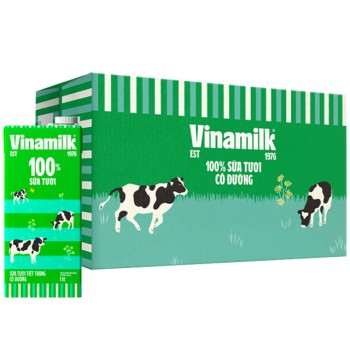 Sữa tươi tiệt trùng có đường Vinamilk hộp 1 Lít