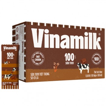 Sữa tươi tiệt trùng Vinamilk Socola hộp 180ml