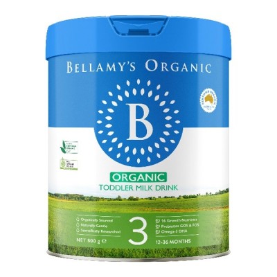 Sữa Úc Bellamy's Organic 8 HMOs số 3 lon 800g cho trẻ 1-3 tuổi