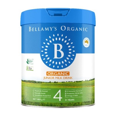 Sữa Úc Bellamy's Organic 8 HMOs số 4 lon 800g cho trẻ trên 3 tuổi