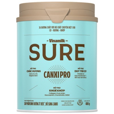 Sữa bột dinh dưỡng người lớn Canxi Pro lon 400g Sữa bột dinh dưỡng người lớn Canxi Pro lon 400g