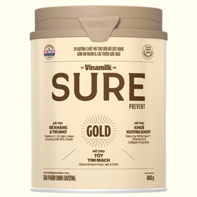 Sữa dinh dưỡng Vinamilk Sure Prevent Gold lon 400g